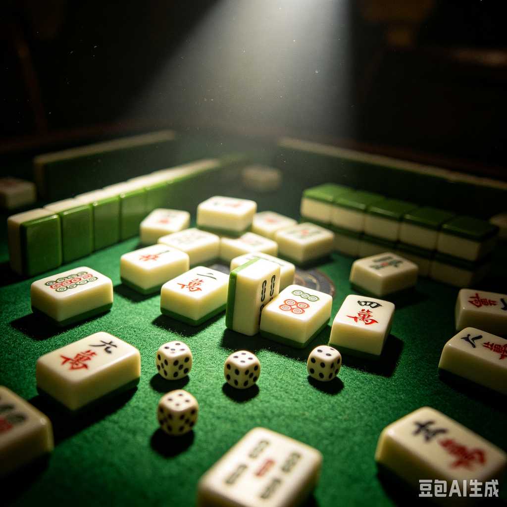 printed logo mahjong set