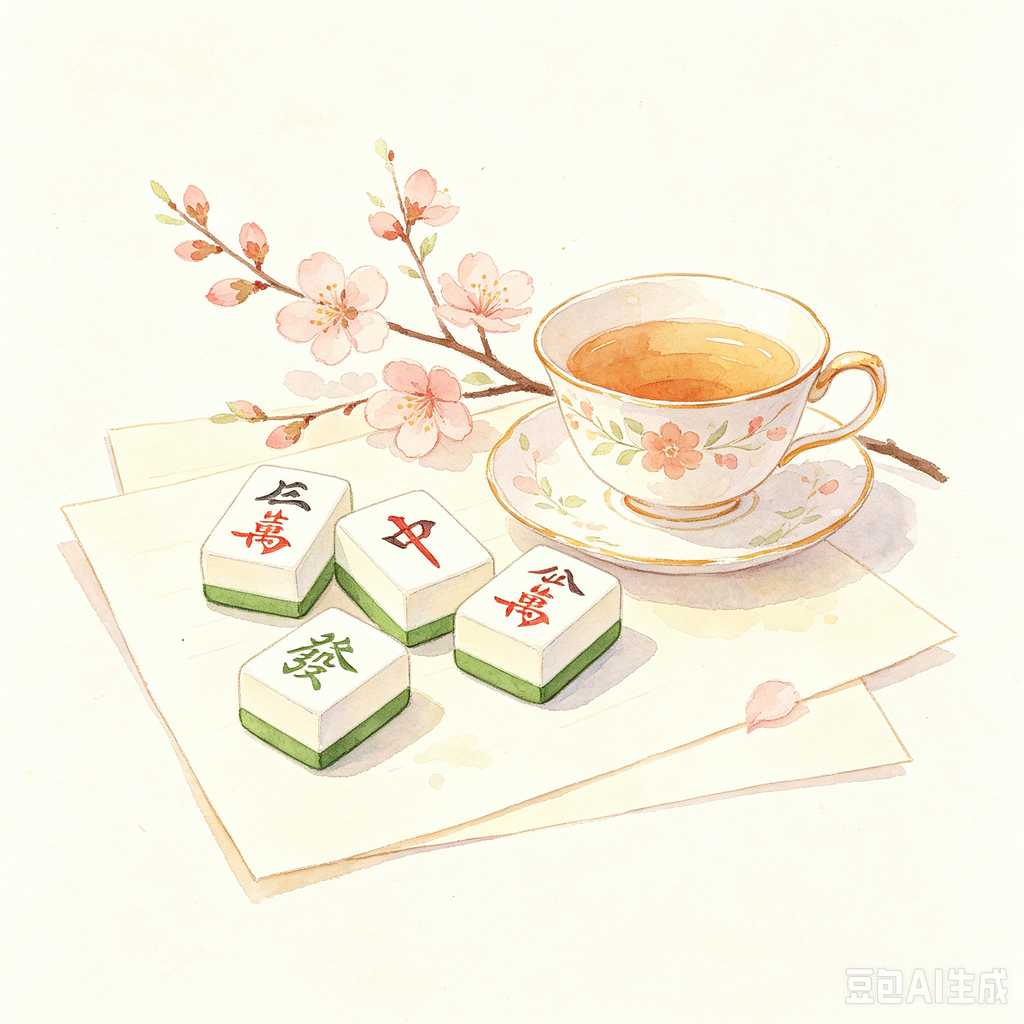 space saving mahjong game set