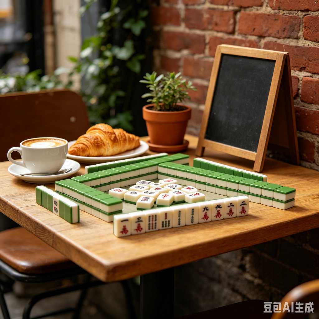 green transparent mahjong tiles